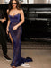 Sexy Purple Strapless Mermaid Side Slit Party Prom Dresses,Evening Dress Online, WGP815