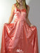 Casual Spaghetii Strap A-line Long Prom Dress Ideas, Evening Party Dresses,WGP1796