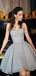 Elegant Gray Strapless Ball Gown&nbsp;Popular Cheap Short Homecoming Dresses, EPT317