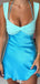 Sexy Spaghetii Strap Sheath Short Mini Homecoming Dress,EPT637