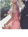 Elegant Pink Off-Shoulder Mermaid Long Prom Dress Ideas, Evening Party Dresses,WGP1772