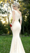 Unique Champagne One Shoulder Lace Mermaid Prom Dress Sexy Ruched Side Slit Long Evening Gown,WGP2093