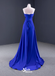 Stunning Strapless Embroidery Side Slit Lace up Back Party Dress Long Prom Dresses to Impress, WGP954