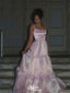 Elegant Spaghetti Strap A-line Long Prom Dress Ideas, Evening Party Dresses,WGP1366
