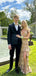 Elegant Champagne V-Neck Mermaid Long Prom Dress Ideas, Evening Party Dresses,WGP1843