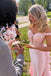 Elegant Floral Pink Off Shoulder Mermaid Long Prom Dress Ideas, Evening Party Dresses, WGP2038