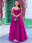 Elegant Pink A-Line Spaghetti Strap Popular Long Evening Dresses, Formal Dresses, Birthday Party, WGP612