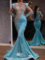 Stylish Blue Mermaid Long Party Dress Prom Dresses,Evening Dress Online, WGP913