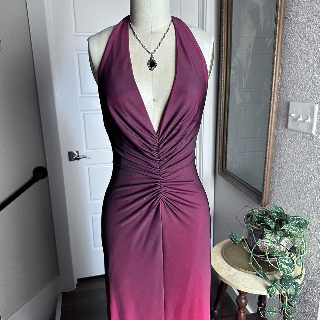 Unique Red V-Neck Mermaid Long Prom Dress Ideas, Evening Party Dresses,WGP1765