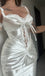 Elegant White Spaghetti Strap Mermaid Long Prom Dress Ideas, Evening Party Dresses,WGP1779