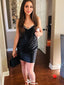 Formal Spaghetti Strap Sweetheart Sheath Short Mini Homecoming Dress,EPT384