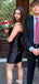 Formal Spaghetti Strap Sweetheart Sheath Short Mini Homecoming Dress,EPT384