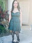 Elegant Spaghetti Strap Lace A-line Short Mini Homecoming Dress,EPT394