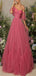 Elegant A-Line Sweetheart Off Shoulder Ruffles Maxi Prom Gowns,Evening Dresses,WGP345