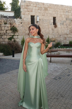 Elegant Green Sweetheart Mermaid Long Prom Dress Ideas, Evening Party Dresses,WGP1758