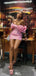 Elegant Off-shoulder Sheath Short Mini Homecoming Dress,EPT431
