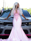 Gorgeous Strapless V-neck Mermaid Long Prom Dress Ideas, Evening Party Dresses,WGP1591