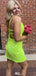 Casual Spaghetti Strap Sheath Short Mini Homecoming Dress,EPT465