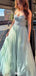 Gorgeous Strapless A-line Long Prom Dress Ideas, Evening Party Dresses,WGP1609
