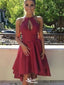 Elegant Halter Notched A-line Short Mini Homecoming Dress,EPT474