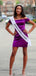Formal Off-shoulder Sheath Short Mini Homecoming Dress,EPT479
