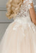 Cute Pink Spaghetti Strap Sleeveless Long A-Line Flower Girl Dress, FG024