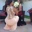 Sexy Pink V-Neck Mermaid Long Prom Dress Ideas, Evening Party Dresses,WGP1858
