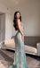 Popular Teal Spaghetti Strap Mermaid  Long Prom Dress Ideas, Evening Party Dresses,WGP1638