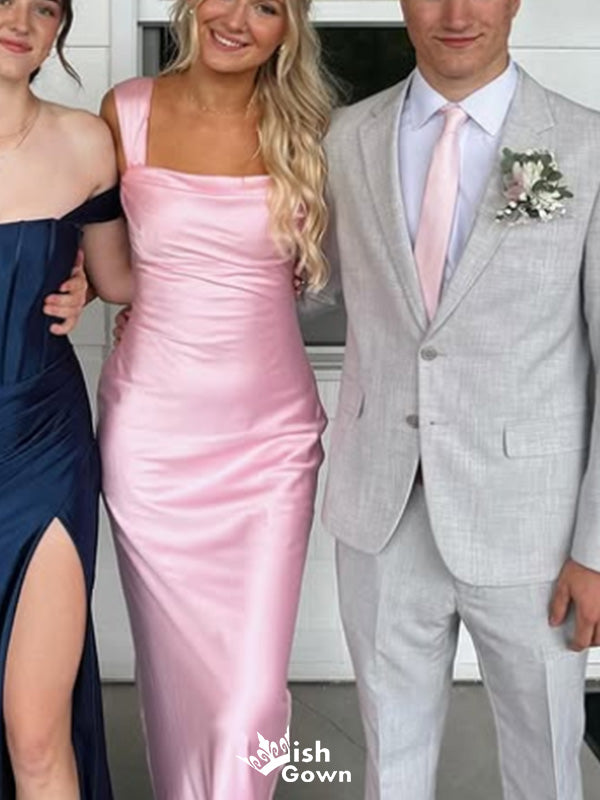 Elegant Spaghetti Strap Mermaid Long Prom Dress Ideas, Evening Party Dresses,WGP1641