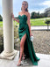 Sexy Green Sweetheart Mermaid&nbsp; Side Slit Long Sleeveless Long Party Prom Dresses,Evening Dress Online, WGP758