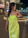 Sexy Lime Green Strapless Mermaid&nbsp; Long Sleeveless Long Party Prom Dresses,Evening Dress Online, WGP763