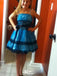 Unique Spaghetti Strap A-line Short Mini Homecoming Dress,EPT545