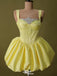 Casual Spaghetti Strap A-line Short Mini Homecoming Dress,EPT557