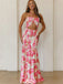 Elegant Pink Halter Strap Mermiad Long Prom Dress Ideas, Evening Party Dresses,WGP1648