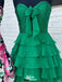 Casual Strapless Sweetheart A-line Short Mini Homecoming Dress,EPT575