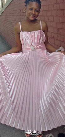 Elegant Spaghetti Strap A-line Long Prom Dress Ideas, Evening Party Dresses,WGP1752