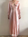 Casual Long Sleeves A-line Long Prom Dress Ideas, Evening Party Dresses,WGP1779