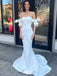 Elegant Mermaid Sweetheart Off Shoulder With Train Popular Bridal Long Wedding Dresses, WDH113