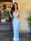 Sexy Mermaid Halter V Neck Sleeveless Cheap Maxi Long Party Prom Gowns,Evening Dresses,WGP461