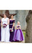 Lovely Purple Sweetheart Cap Shoulder Ball Gown Little Long Flower Girl Dresses, Wedding Flower Girl Dresses, FGD025