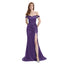 Mismatched Plum Mermaid Side Slit Cheap Long Bridesmaid Dresses Online, WGM135