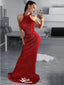 Sexy Red Mermaid Sequin Backless Maxi Long Party Prom Dresses,WGP286