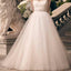 Charming Sweetheart Long A-line Rhinestone Princess Wedding Party Dresses, WD0116