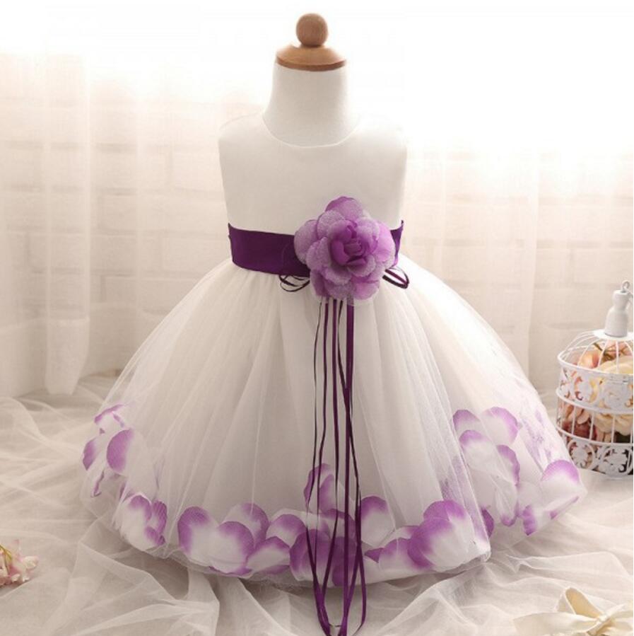 Beautiful Handmade Lovely Flower Girl Dresses, Weding Cheap Little Girl Dresses with Flowers, FGS021 - Wish Gown