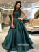 Chaming Halter Sleeveless Stain Long Prom Dresses PG1195