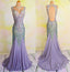 Gorgeous Heavy Beaded Shinning Inexpensive Mermaid Open Back Long Prom Dress, WG271