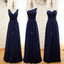 Mismatched Chiffon Simple Cheap Long Wedding Bridesmaid Dresses, WG357