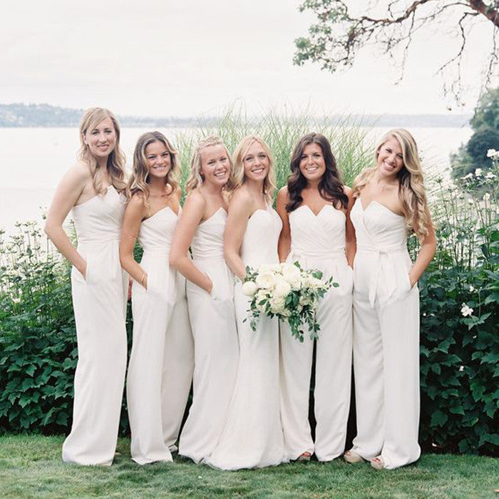 Unique Elegant Cheap Simple Long Bridesmaid Dresses, WG411