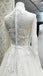 Charming High Neck Long Sleeves Lace Applique Luxury Long Wedding Bridal Ball Gown, WG630 - Wish Gown