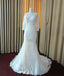 Long Sleeves Open Back Lace Up Online Cheap Long Wedding Dresses, WG636